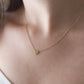 necklace vintage heart gold-colored