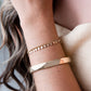 Chunky bangle goudkleurig