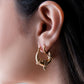 tribal hoops goudkleurig