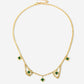 Schakelketting klavers groen goudkleurig