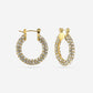 Strass hoops gold-colored