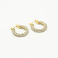 Strass hoops gold-colored