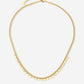 Schakelketting met hartjes goudkleurig