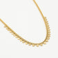Schakelketting met hartjes goudkleurig