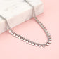 Schakelketting met hartjes zilverkleurig