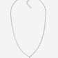 Lange ketting met hart zilverkleurig
