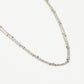Ketting zilverkleurig bolletjes dubbel