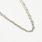 ketting zilverkleurig bolletjes drielaags