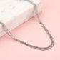 ketting zilverkleurig bolletjes drielaags