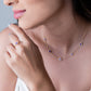 Ketting klavers paars goudkleurig