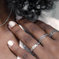 Ringen set zilverkleurig