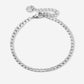 Tennis bracelet zilverkleurig