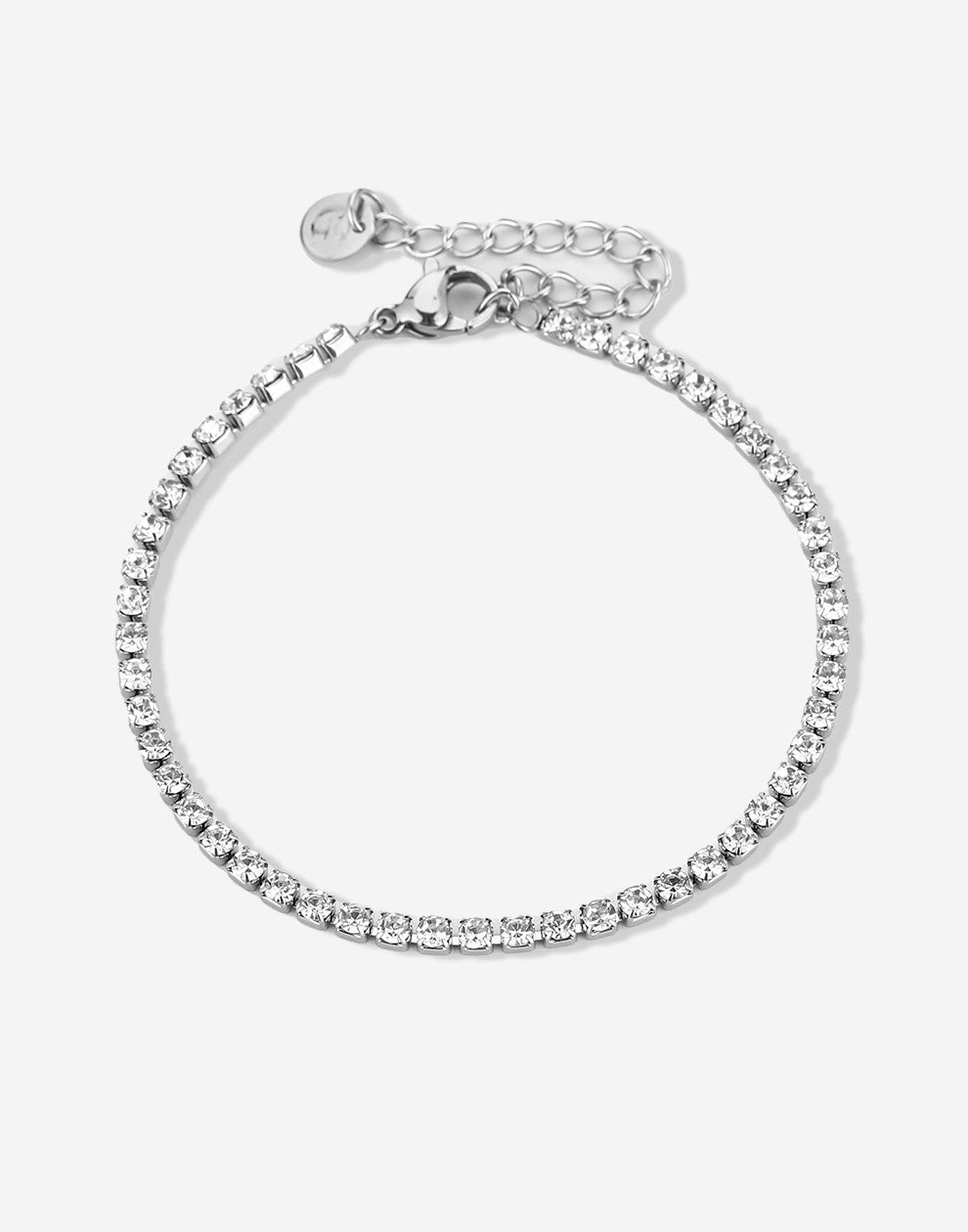 Tennis bracelet zilverkleurig