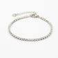 Tennis bracelet zilverkleurig