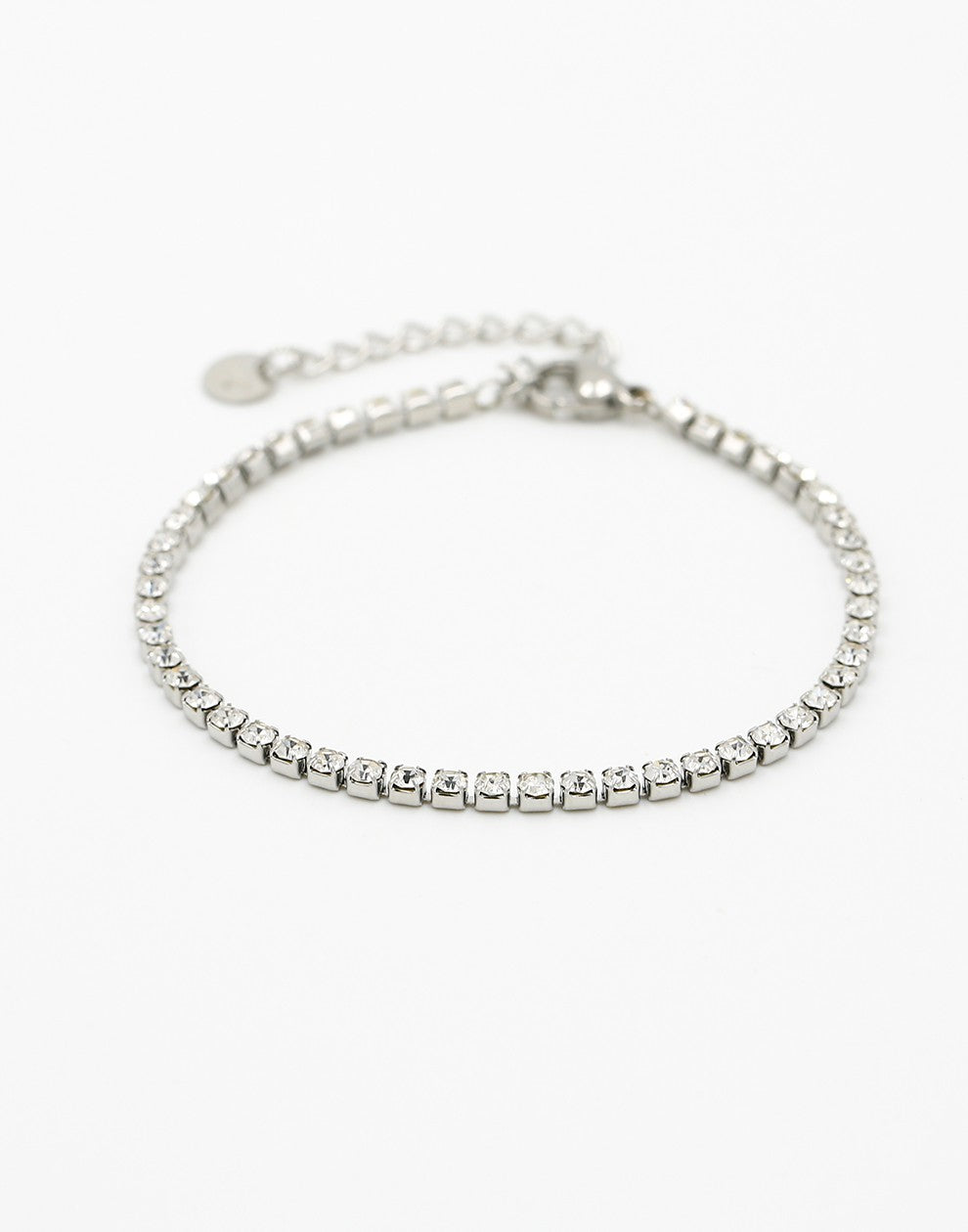 Tennis bracelet zilverkleurig