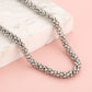 Slangen ketting zilverkleurig