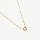 ketting steen rond goudkleurig