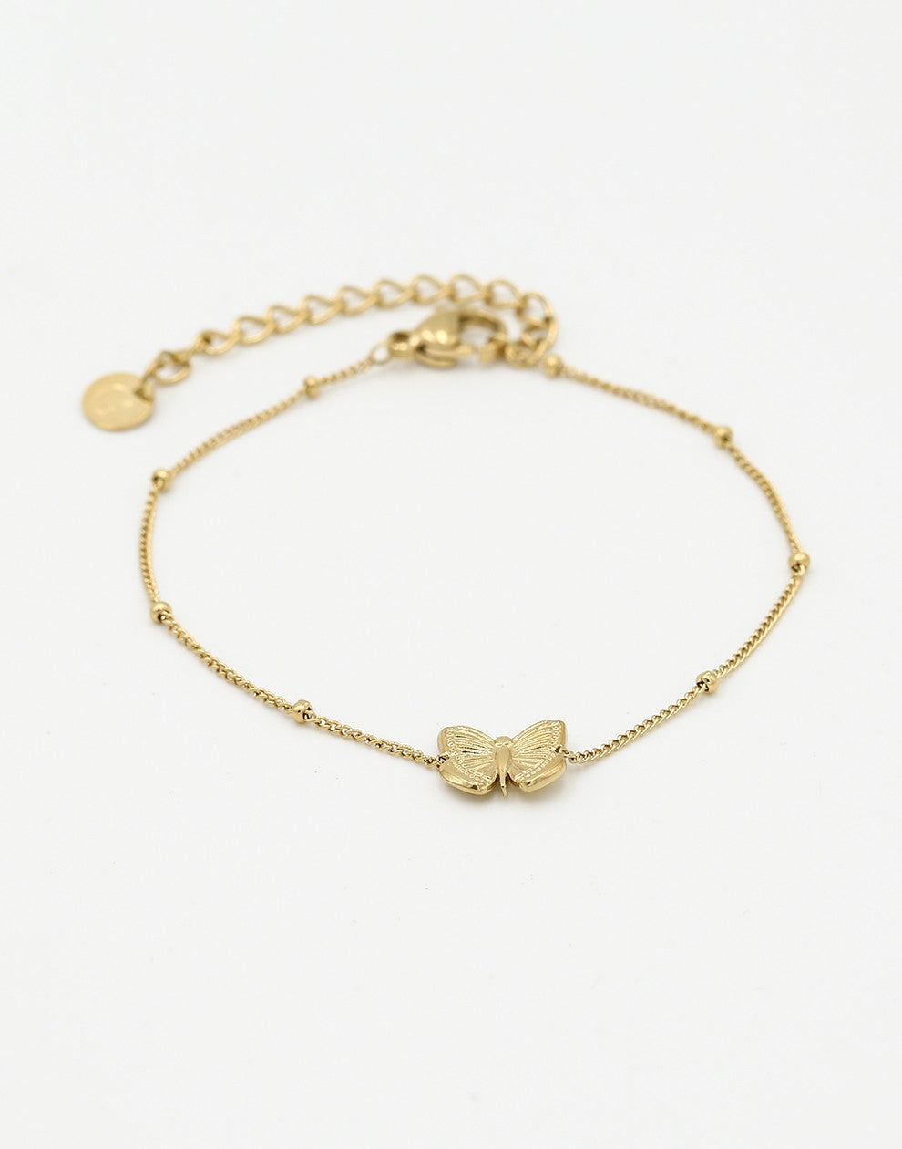 Vlinder armband goudkleurig