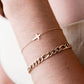 Armband kruisje goudkleurig