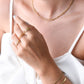 ketting goudkleurig bolletjes drielaags