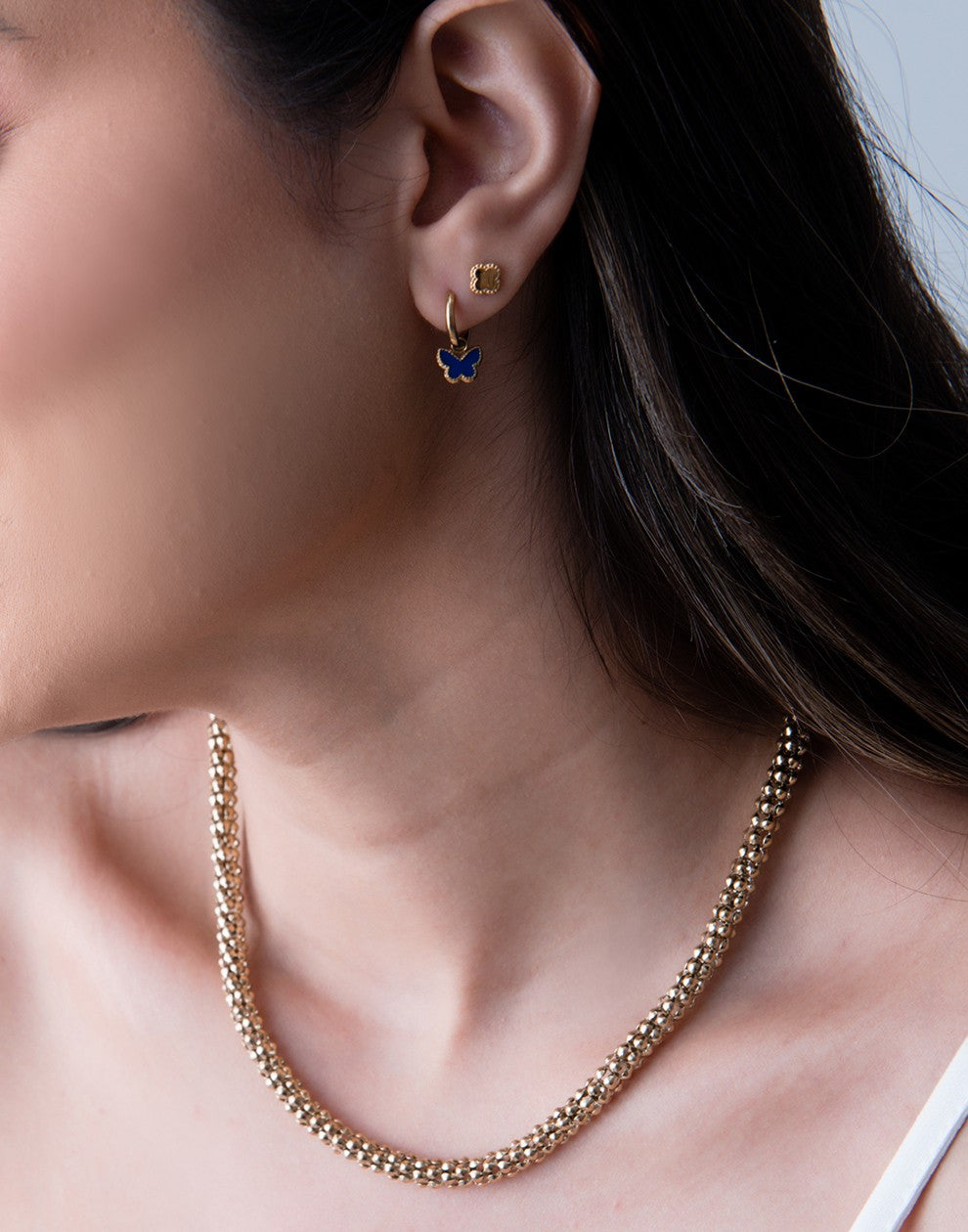 Slangen ketting goudkleurig