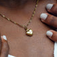 Lange ketting met hart goudkleurig