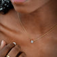 ketting steen rond goudkleurig