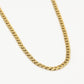 Fijne ovale schakelketting goudkleurig