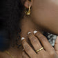 Earrings 6 butterflies gold-colored