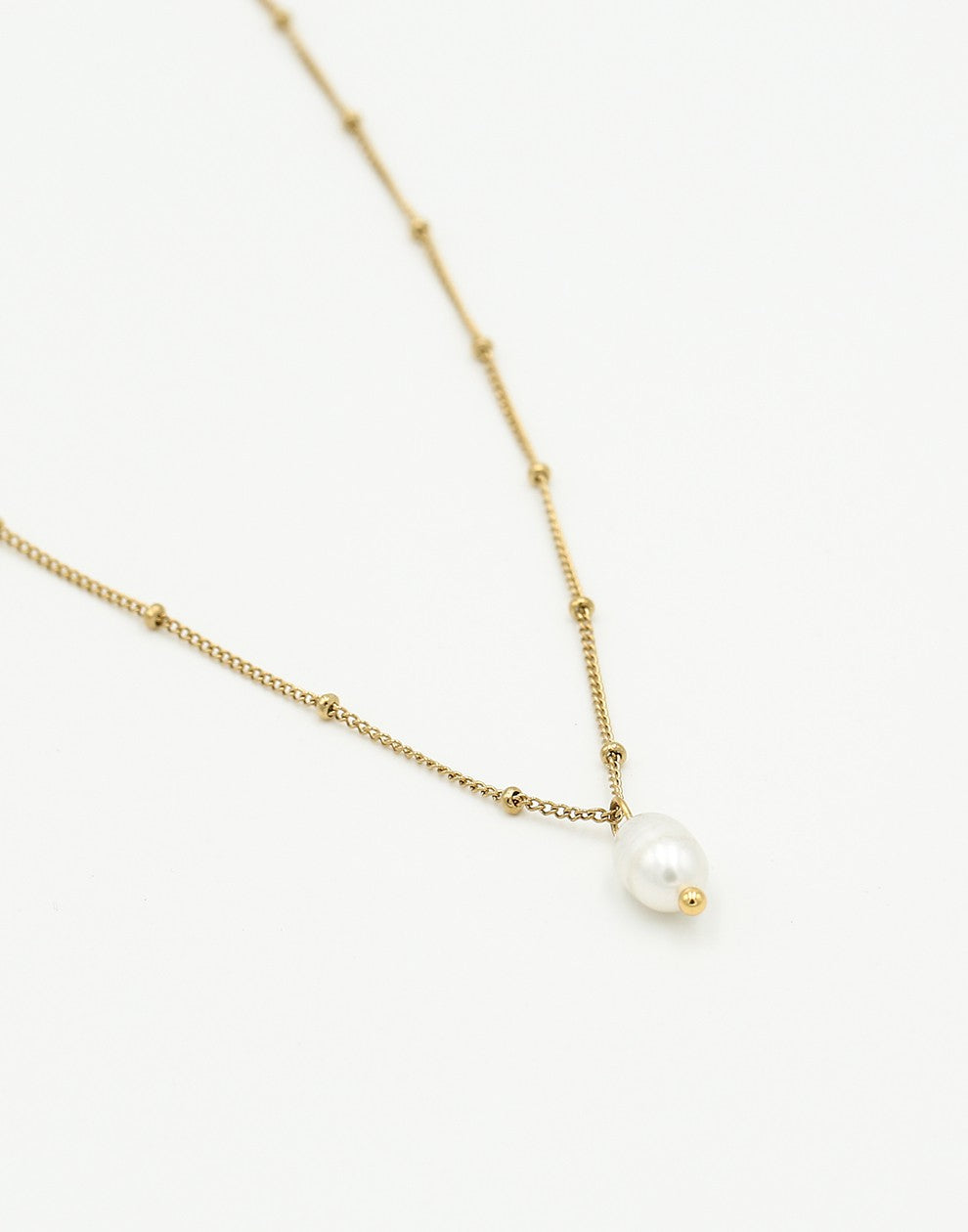 Ketting met parel goudkleurig