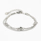 armband love zilverkleurig