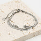 armband love zilverkleurig