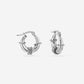 Bali hoop mini silver-colored