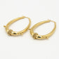 hoop bali oval gold-colored