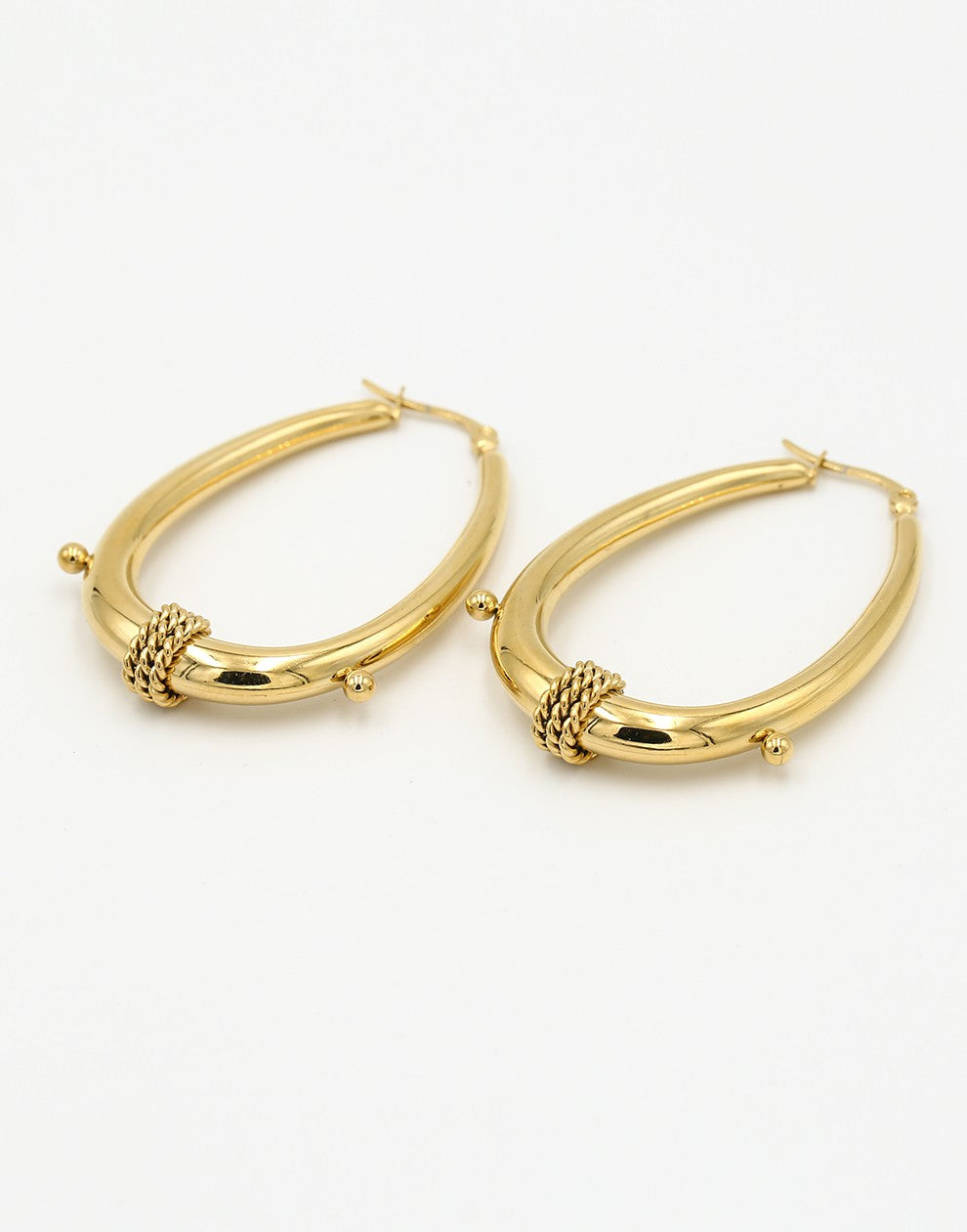 hoop bali ovaal goudkleurig