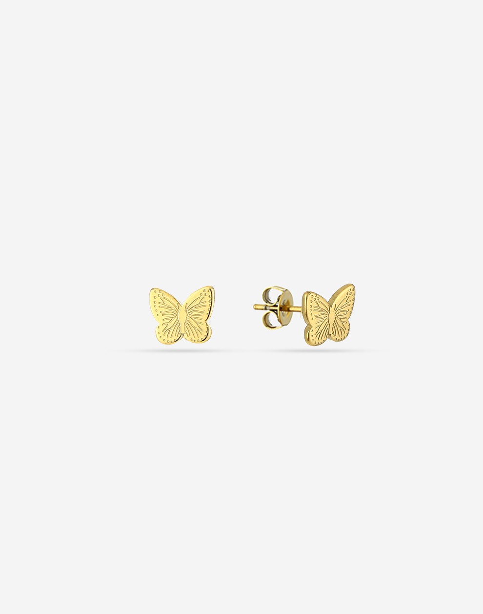 Studs vlinder goudkleurig