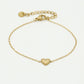 Armband vintage hartje goudkleurig