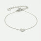 Armband vintage hartje zilverkleurig