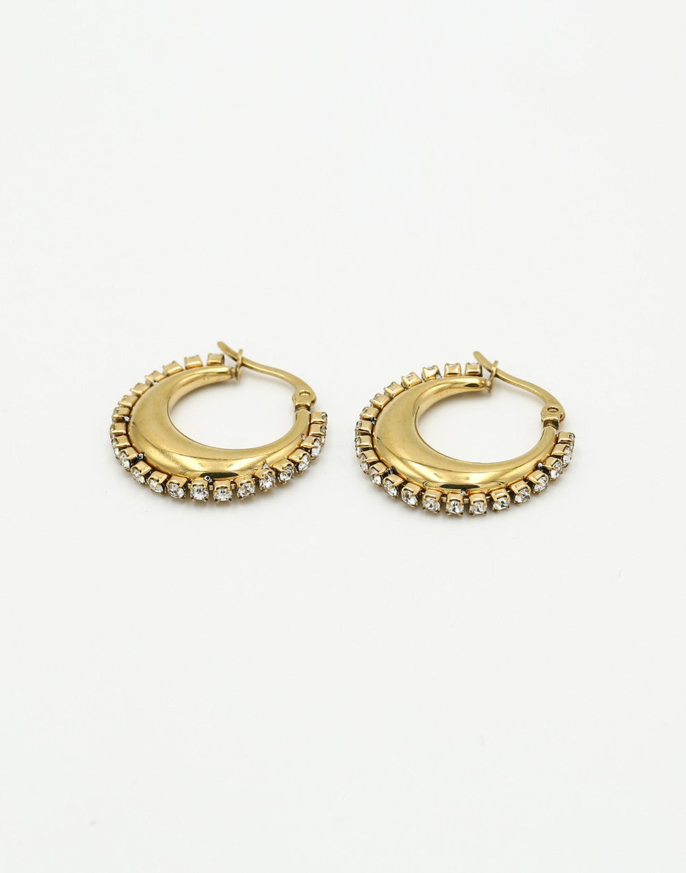Hoops steentjes transparant