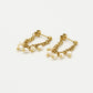 oorbellen ketting & parels goudkleurig