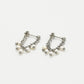 oorbellen ketting & parels zilverkleurig
