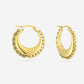 hoops met chain goudkleurig