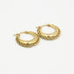 hoops met chain goudkleurig