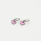 earrings butterfly pink silver-colored
