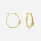 Hoops knoop goudkleurig