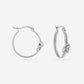 Hoops knoop zilverkleurig