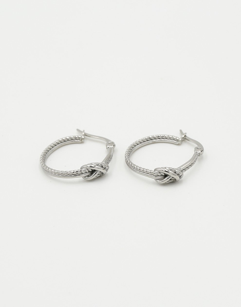 Hoops knoop zilverkleurig