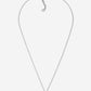 Ketting ronde steen zilverkleurig