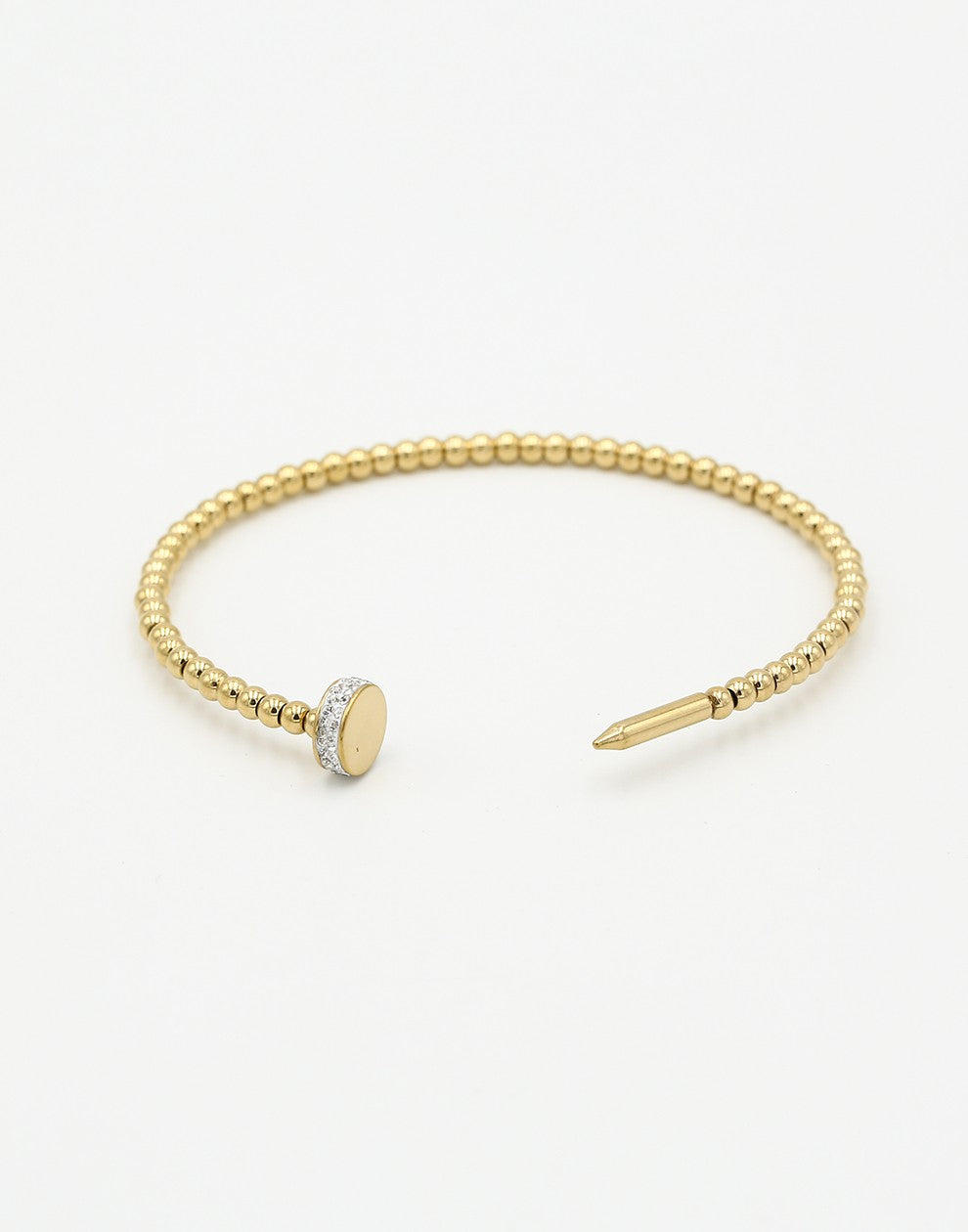 spijker armband goudkleurig