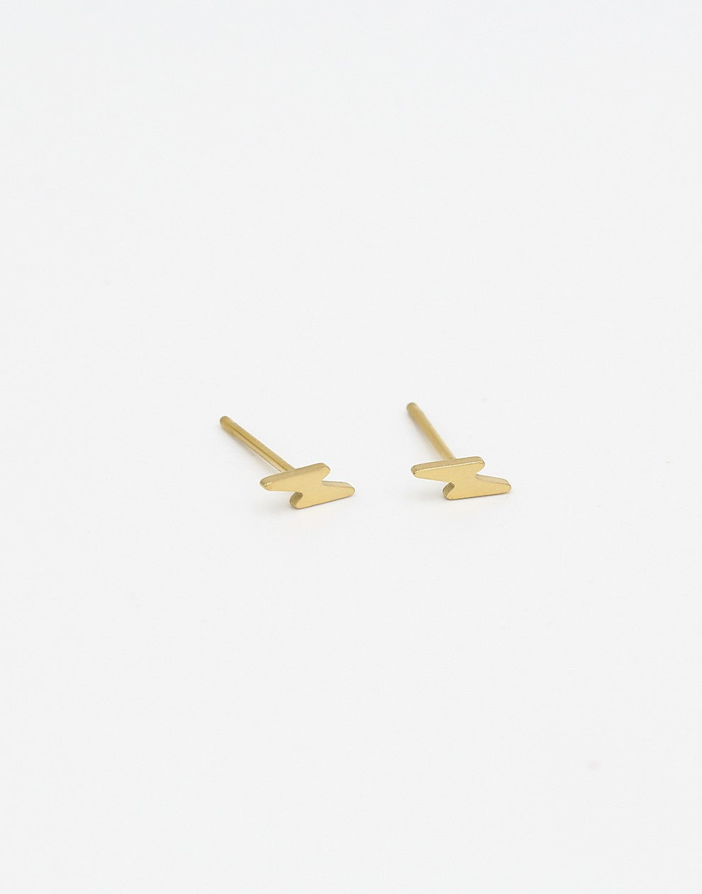 Bliksem earstuds goudkleurig